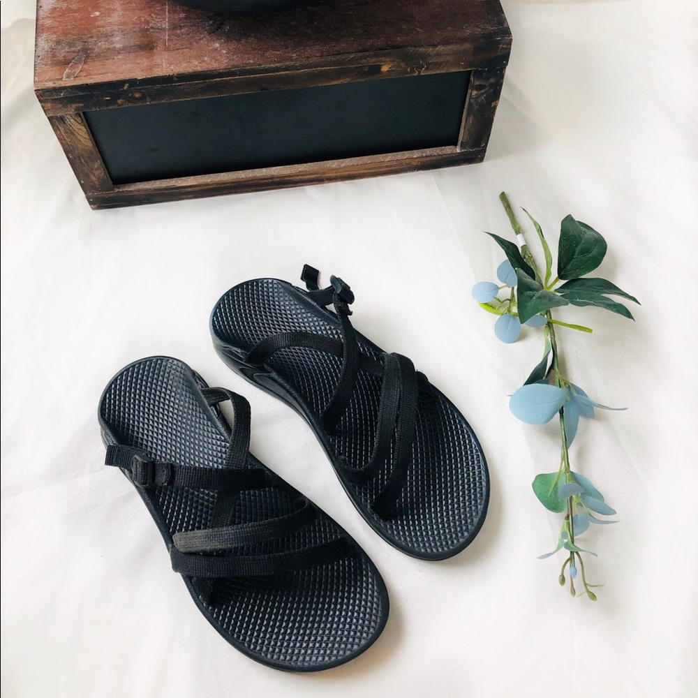 Chaco Black Slip on Sandals